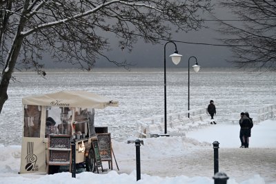 Zimowe Orłowo. Zdjęcie z naszej grupy na FB „Gdynia w obiektywie