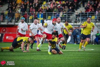 Mecz Polska - Szwecja w rugby (fot. Wojciech Szymański)