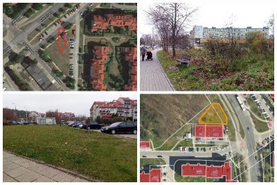 Dąbrowa. Miejsca, gdzie powstaną park trampolin oraz wybieg dla psów // fot. ZDiZ