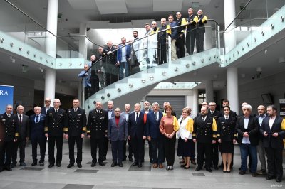 Wspólne zdjęcie załogi ORP „Iskra