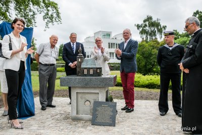 Odsłonięcie makiety kościoła pw. św. Józefa w Gdyni Orłowie. Fot. Karol Stańczak