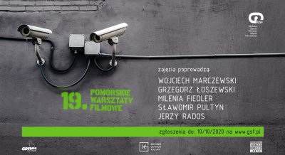 Plakat 19. Pomorskich Warsztatów Filmowych w GSF // mat.prasowe