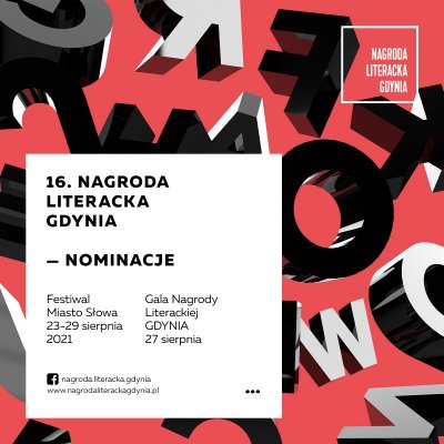 16. Nagroda Literacka Gdynia - nominacje. 