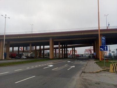 Nowa segregacja ruchu na ulicy Kontenerowej zacznie obowiązywac od 27 listopada br.