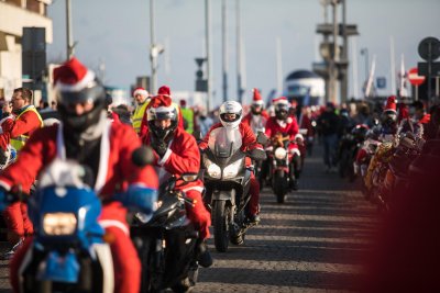 Mikołaje na motocyklach w Gdyni, fot. Karol Stańczak