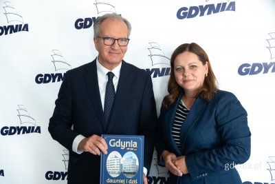 Prezydent Gdyni, Aleksandra Kosiorek, spotkała się z Konsulem Generalnym Niemiec, Karlem-Matthiasem Klausem (fot. Michał Sałata)