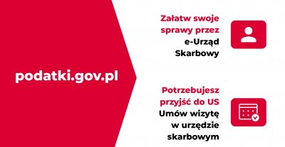 Grafika promująca załatwianie spraw w urzędzie skarbowym online // materiały Izby Administracji Skarbowej w Gdańsku