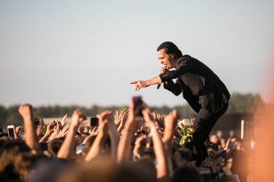 Na Orange Main Stage zagrał Nick Cave & The Bad Seeds, fot. Karol Stańczak