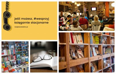 Książka na telefon? Wesprzyj stacjonarne gdyńskie księgarnie // mat.prasowe Książka na Telefon / Księgarnia Vademecum / Księgarnia Rodzinna Szymelka
