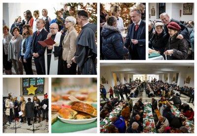 Collage ze zdjęć wigilijnych 2017 i 2018/ fot. Dawid Linkowski