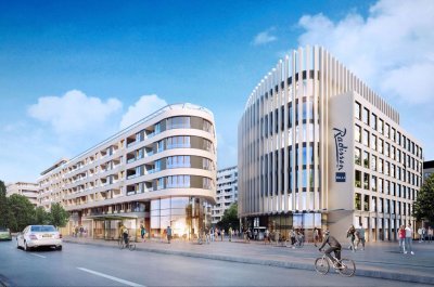 Radisson Blu Hotel, Gdynia będzie się mieścił u zbiegu ulic Władysława IV i Armii Krajowej (mat. Hossa SA)