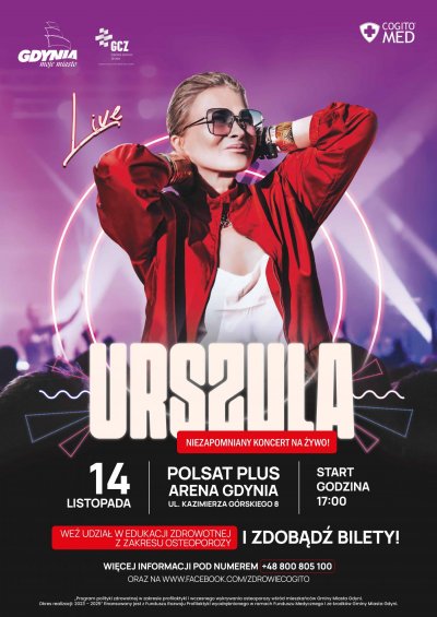 14 listopada w Gdyni zaśpiewa Urszula (mat. promocyjne Gdyńskiego Centrum Zdrowia)