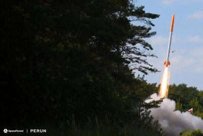 LOT4 gdyńskiej rakiety PERUN za nami. (fot. materiały prasowe SpaceForest)
