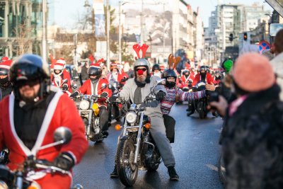 Parada Mikołajów na motocyklach // fot. materiały prasowe