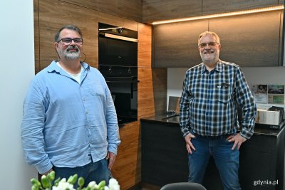 Od prawej: Włodzimierz i Oskar Czujowie z firmy Okland (fot. Magdalena Czernek)