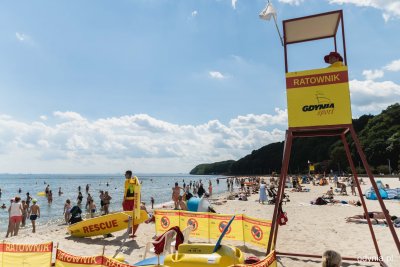 Strzeżona plaża Śródmieście, fot. Kamil Złoch