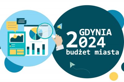 Grafika informująca o budżecie Gdyni na 2024 rok