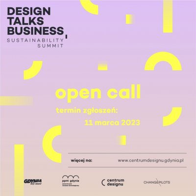 na liliowym tle żółte robaczki i napis open call