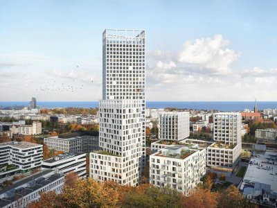 Zwycięska koncepcja kompleksu mieszkaniowo-usługowego przy ul. Kieleckiej, Grupa5 Architekci, mat. prasowe Allcon Osiedla