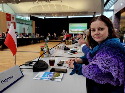 Prezydent Gdyni Aleksandra Kosiorek wraz z delegacją wzięła udział w warsztatach i panelu związanym z mieszkalnictwem podczas Tygodnia Kilońskiego. Fot. FB/Aleksandra Kosiorek