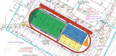 Fragment projektu zagospodarowania terenu CKZiU nr 2 w Gdyni (materiały Gdyńskiego Centrum Sportu)