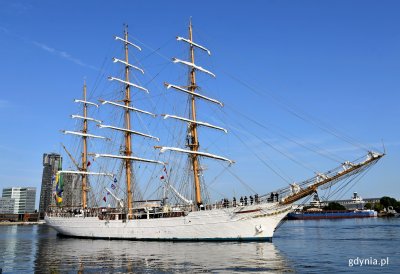 Brazylijska fregata żaglowa Cisne Branco przypłynęła do Gdyni // fot. Magdalena Czernek