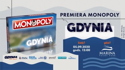 Dokładnie 5 września po raz pierwszy zobaczymy gdyńską edycję słynnego Monopoly, fot. facebook.com/monopoly.gdy