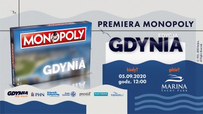 Dokładnie 5 września po raz pierwszy zobaczymy gdyńską edycję słynnego Monopoly, fot. facebook.com/monopoly.gdy