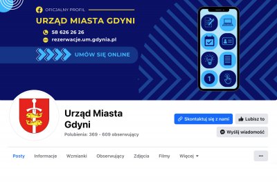 Profil Urzędu Miasta Gdyni na Facebooku