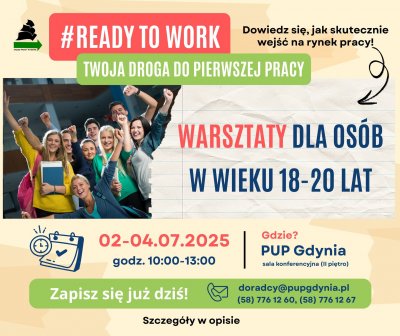 Warsztaty są bezpłatne i przeznaczone dla osób w wieku 18-20 lat (mat. prasowe PUP)