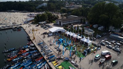 Widok z drona na gdyńska marinę (fot. Robert Hajduk)