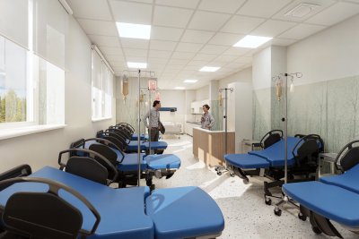 Planowany oddział dzienny, wizualizacja (mat. pras. Szpitali Pomorskich)