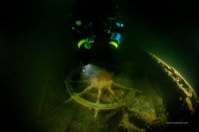 Pozostałości jednostki, którą najprawdopodobniej jest ORP „Gdynia” wciąż spoczywają na dnie morza (fot. Tomasz Stachura)