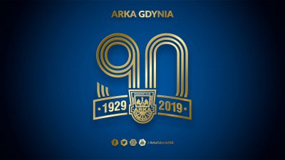 Arka Gdynia - logo 90lecia 