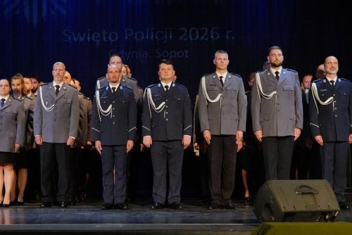 Wyróżnieni funkcjonariusze (fot. Magdalena Starnawska)