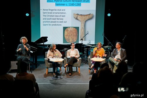 W panelu inaugurującym festiwal Nordic Talking 2026 wzięli udział: dr Justyna Pomierska, prof. Anne Irene Risøy (z lewej) oraz (z prawej) prof. Jakub Morawiec (fot. Magdalena Czernek)