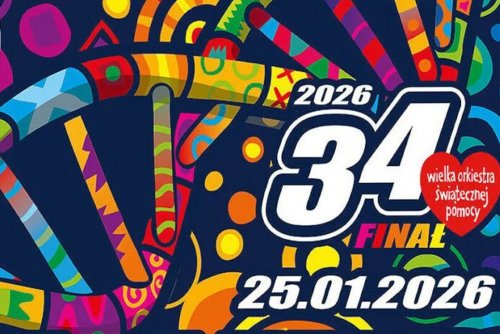 Grafika 34. finału Wielkiej Orkiestry Świątecznej Pomocy (materiały prasowe)