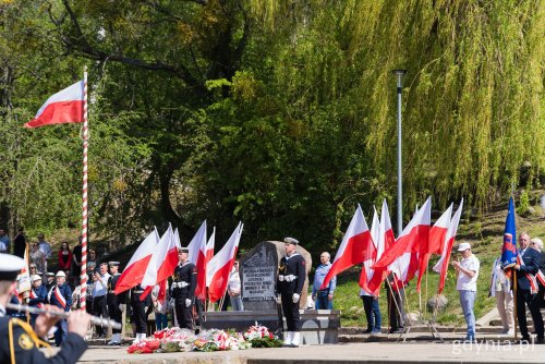 Uroczystości pod Pomnikiem Konstytucji 3 Maja w Gdyni (fot. Paweł Budziński)