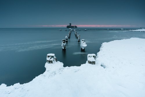 Torpedownia w zimowej odsłonie. Zdjęcie z naszej grupy na FB „Gdynia w obiektywie