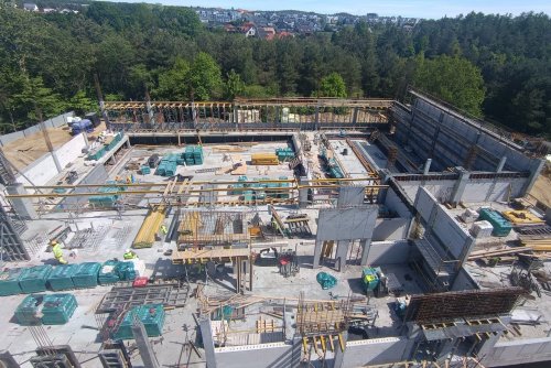 Konstrukcja nowej krytej pływalni (fot. mat. wykonawcy)