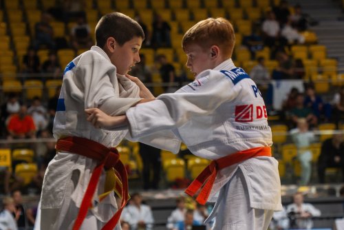 Młodzi judocy walczący w turnieju Judo Baltic Cup 2026 (fot. materiały organizatora)