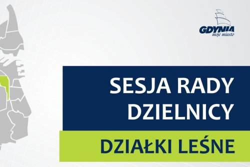 Mapa Gdynia z zaznaczoną na zielono dzielnicą Działki Leśne.