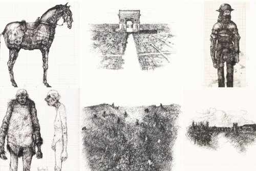 Szkice Marka Skrobeckiego do animacji „Don Kichot” (mat. KAZstudio)