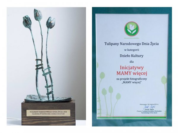 Tulipany Narodowego Dnia Życia dla gdyńskiej inicjatywy 