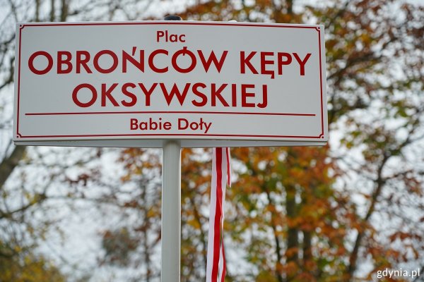 Uroczyste odsłonięcie tablicy i pomnika na placu Obrońców Kępy Oksywskiej