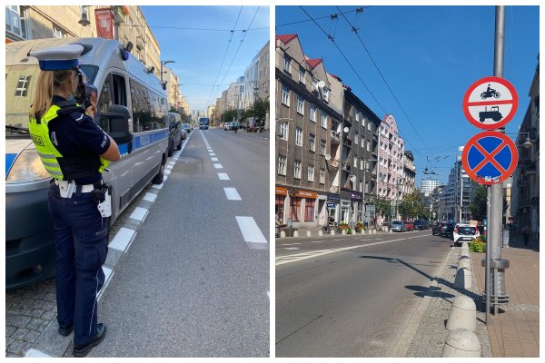 Przypomnienie o zakazie wjazdu motocykli na ul. Świętojańską 