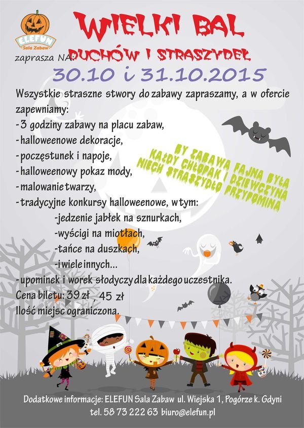 Halloween - Wielki Bal Duchów i Straszydeł
