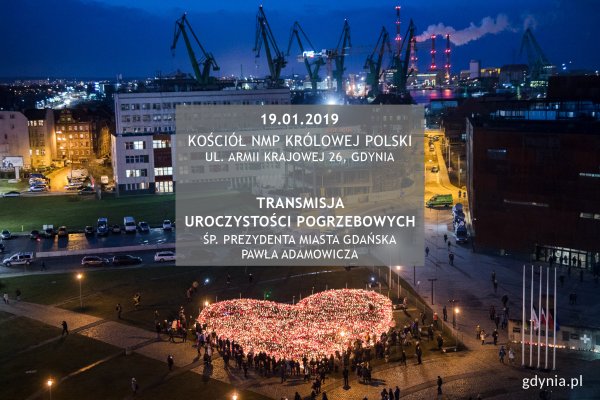 Transmisja pogrzebu Pawła Adamowicza także w Gdyni