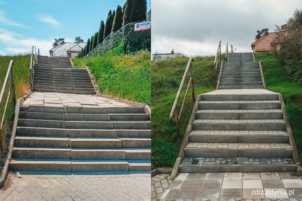 Ul. Nowowiczlińska - remont schodów 
