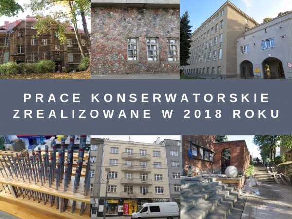 Prace konserwatorskie zrealizowane w 2018 roku